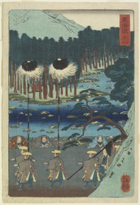 Tsuchiyama, 1859 av Ichieisai Yoshitsuya